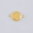 Herraje Circulo Letra P 0.3 g / 1.5 cm Oro Amarillo 18K