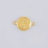 Herraje Circulo Letra P 0.3 g / 1.5 cm Oro Amarillo 18K