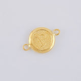 Herraje Circulo Letra P 0.3 g / 1.5 cm Oro Amarillo 18K