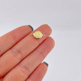 Herraje Circulo Letra P 0.3 g / 1.5 cm Oro Amarillo 18K