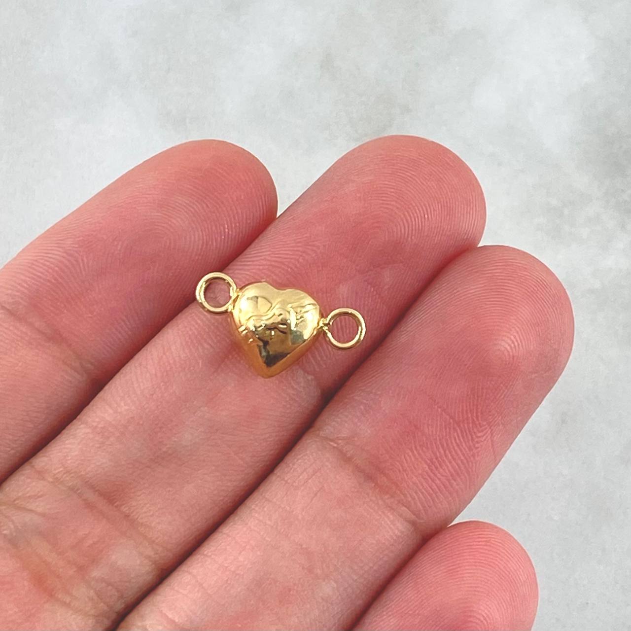 Herraje Corazon Lazo 0.3gr / 1cm / Oro Amarillo 18K *