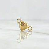Herraje Corazon Lazo 0.3gr / 1cm / Oro Amarillo 18K *