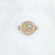 Herraje " I Love Jesus " 1.3gr / 2cm / Circones Blancos Oro Amarillo 18K