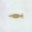Herraje Pez jesus 0.75gr / 1.8cm / Oro Amarillo 18K