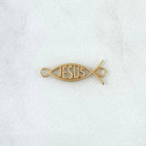 Herraje Pez jesus 0.75gr / 1.8cm / Oro Amarillo 18K