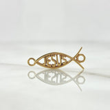 Herraje Pez jesus 0.75gr / 1.8cm / Oro Amarillo 18K
