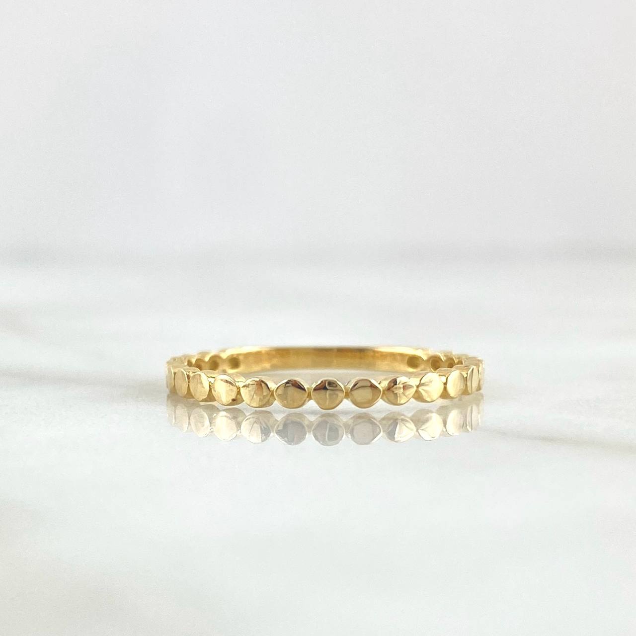 Anillo Esferas 1.25gr / T5 1/2 / Oro Amarillo 18K ©