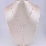 Rosario Vigen Milagrosa 7.5g / 45cm / 3mm Plata Vermeil 925