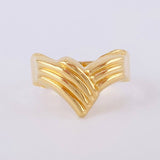 Anillo Curva Enlazada 1.65g / T6 1/2 Oro Amarillo 18K