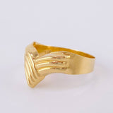 Anillo Curva Enlazada 1.65g / T6 1/2 Oro Amarillo 18K