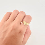 Anillo Curva Enlazada 1.65g / T6 1/2 Oro Amarillo 18K