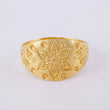 Anillo Flor Mandala 1.4g / T5 3/4 Oro Amarillo 18K
