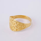 Anillo Flor Mandala 1.4g / T5 3/4 Oro Amarillo 18K