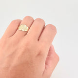 Anillo Malla Punteada 1.4g / T6 1/4 Oro Amarillo 18K