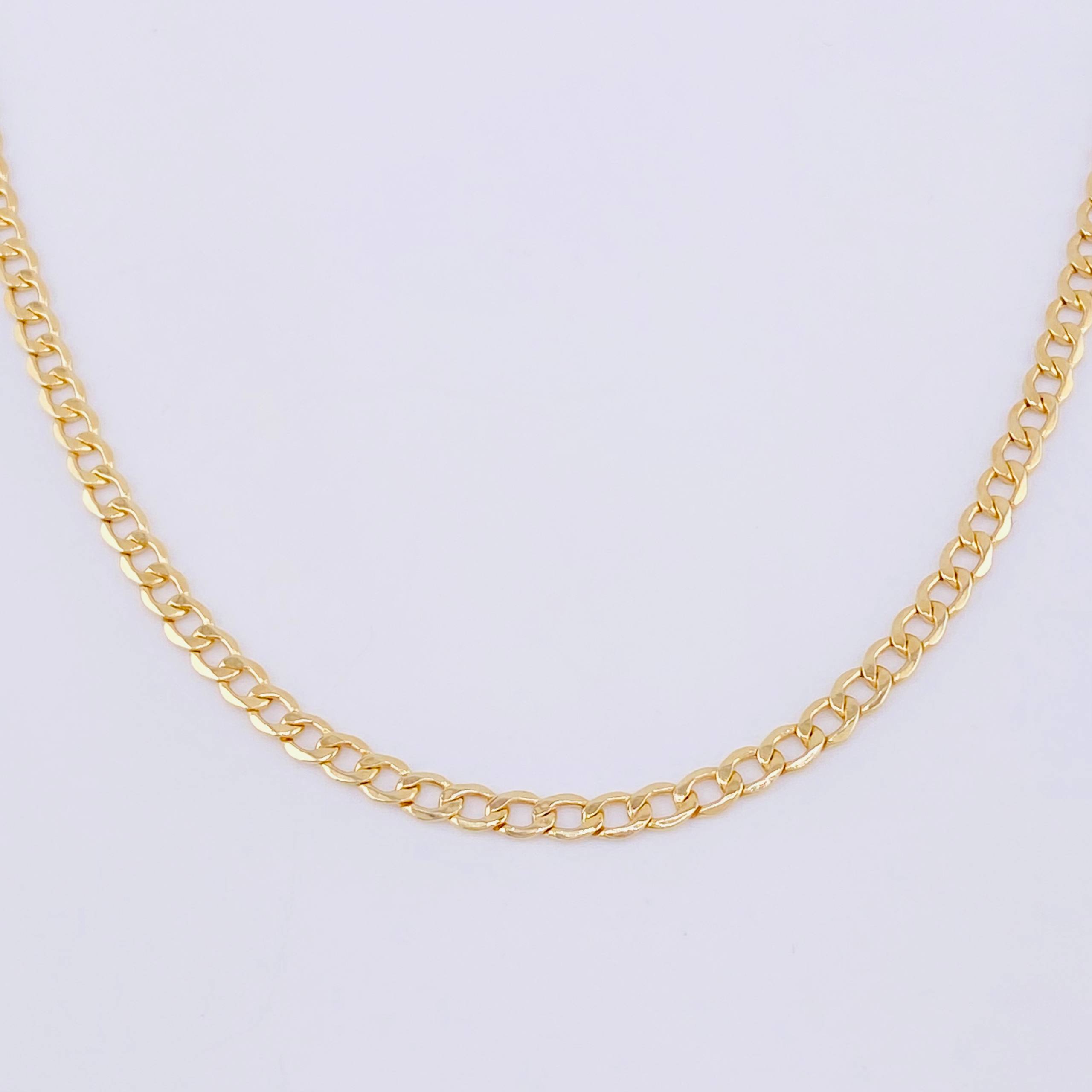 Cadena Cubana 4.35 g / 44 cm / 3.3 mm Oro Amarillo 18K