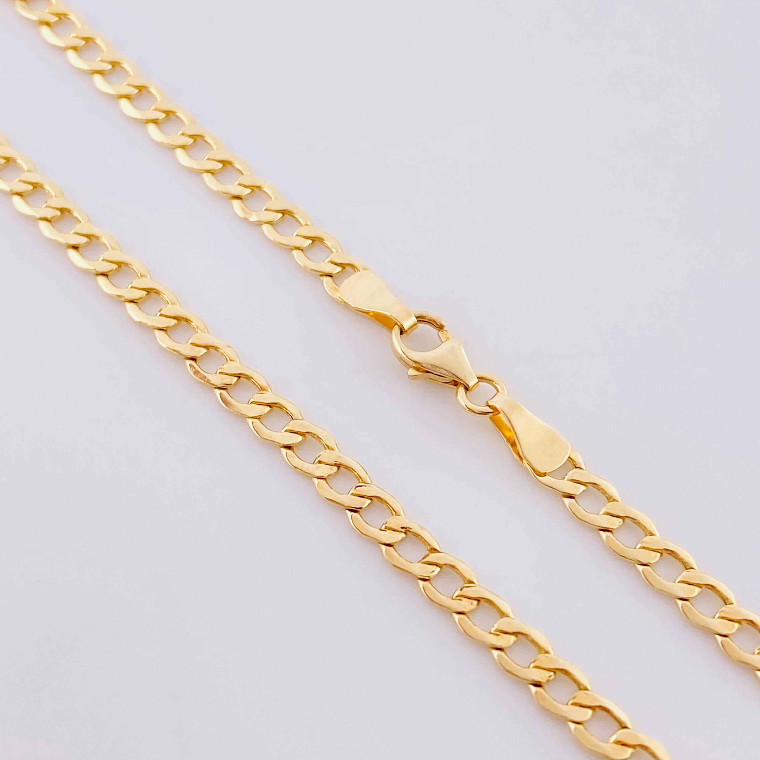 Cadena Cubana 4.35 g / 44 cm / 3.3 mm Oro Amarillo 18K
