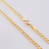 Cadena Cubana 4.35 g / 44 cm / 3.3 mm Oro Amarillo 18K