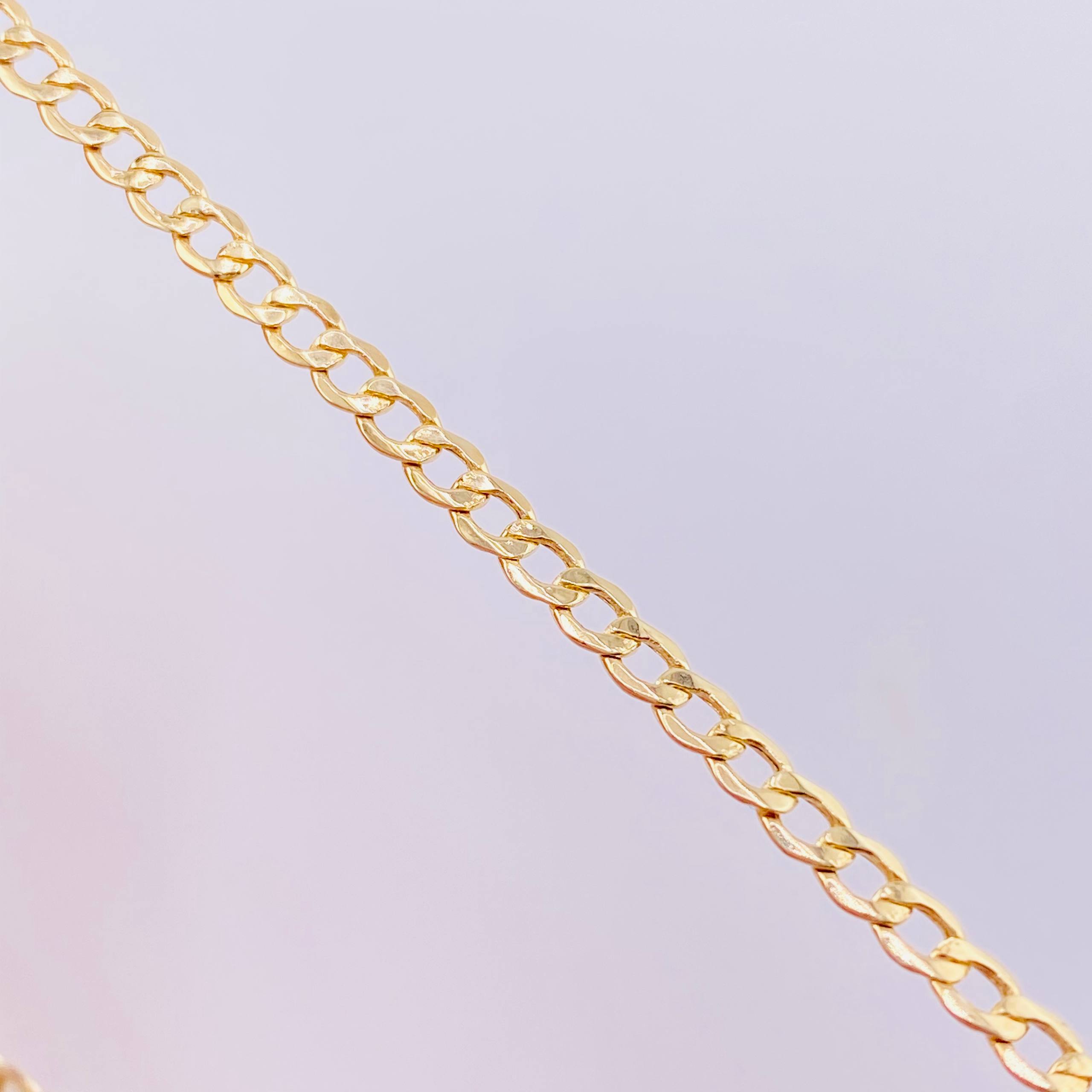 Cadena Cubana 4.35 g / 44 cm / 3.3 mm Oro Amarillo 18K