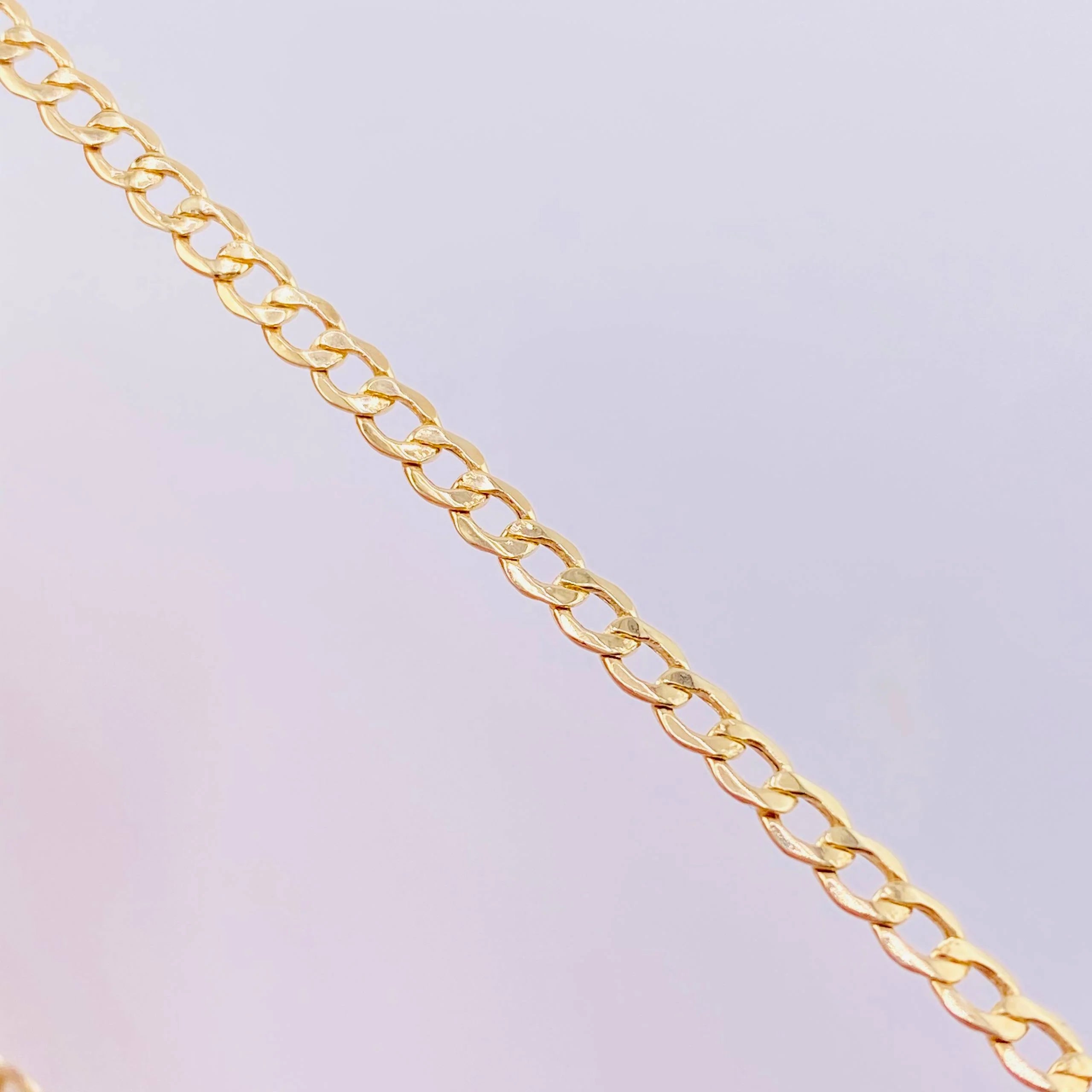 Cadena Cubana 4.55g / 62cm / 3.1mm Oro Amarillo 18K