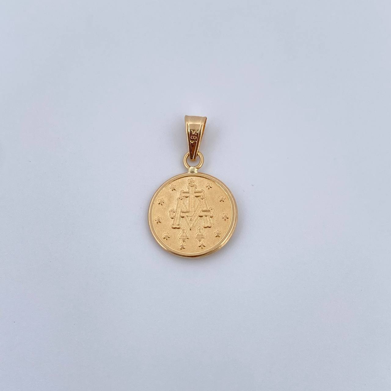 Dije Virgen Milagrosa 0.7gr / 2cm / Troquelado Oro Amarillo 18K &