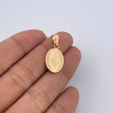 Dije Virgen Milagrosa 0.85gr / 2.4cm / Troquelado Oro Amarillo 18K &