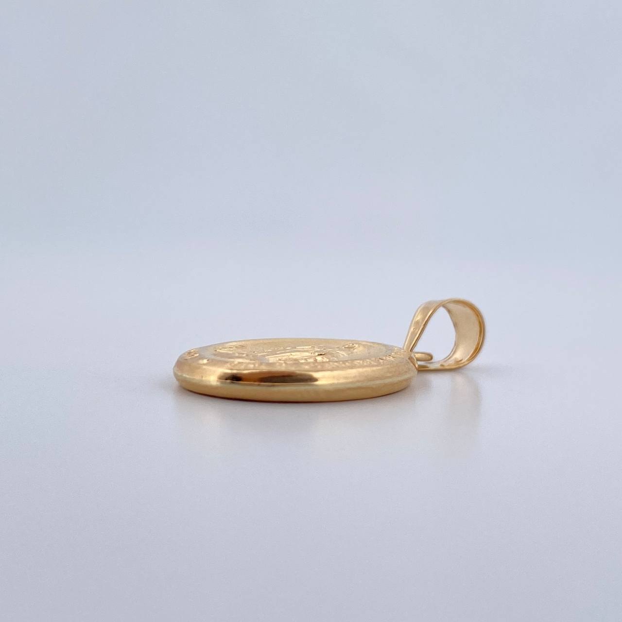 Dije Virgen Milagrosa 1.1gr / 2.5cm / Troquelado Oro Amarillo 18K &