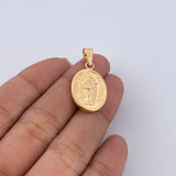 Dije Virgen Maria auxiliadora 1.65gr / 3.1cm / Troquelado Oro Amarillo 18K &