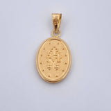 Dije Virgen Milagrosa 1.65gr / 3.1cm / Troquelado Oro Amarillo 18K &