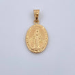 Dije Virgen Milagrosa 1.65gr / 3.1cm / Troquelado Oro Amarillo 18K &
