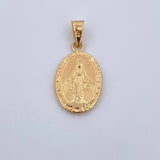 Dije Virgen Milagrosa 1.65gr / 3.1cm / Troquelado Oro Amarillo 18K &
