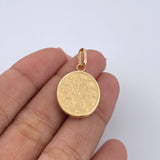Dije Virgen Milagrosa 1.95gr / 3.2cm / Troquelado Oro Amarillo 18K &