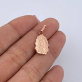 Dije Virgen Guadalupe 0.8gr / 2.4cm / Troquelado Oro Rosa 18K &