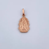 Dije Virgen Guadalupe 0.8gr / 2.4cm / Troquelado Oro Rosa 18K &