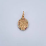 Dije Virgen Milagrosa 1.55gr / 2.3cm / Circones de Colores Oro Amarillo 18K &
