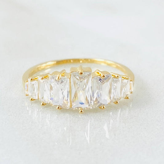 Anillo Linea Ascendente 1.65 g / T6 3/4 Oro Amarillo 18K Nac.Esp.