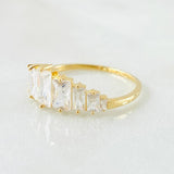 Anillo Línea Ascendente 1.45gr / T5 1/4 / Oro Amarillo 18K ©