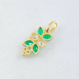 Dije Espiga Seguida 1.25gr / 2.2cm / Oro Amarillo 18K ©