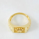 Anillo Correa Corona 5.6gr / T10 1/2 / Oro Amarillo 18K *