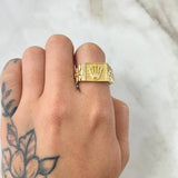 Anillo Correa Corona 5.6gr / T10 1/2 / Oro Amarillo 18K *