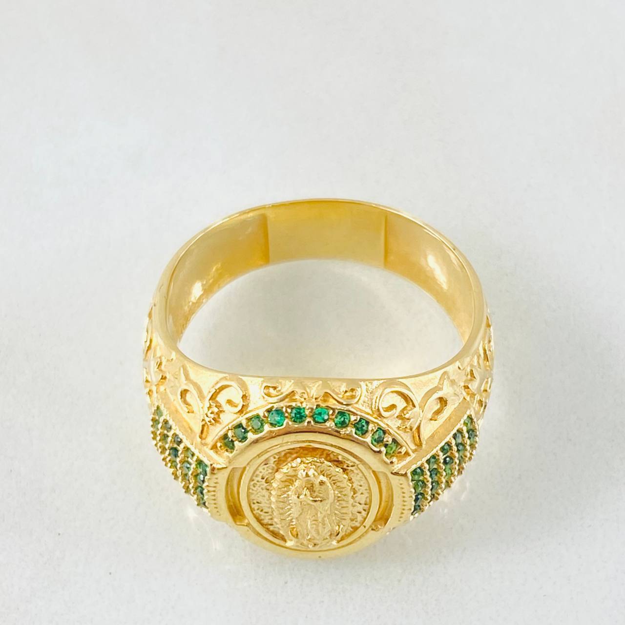 Anillo Virgen Guadalupe 9.4gr / T9 1/2 / Oro Amarillo 18K *