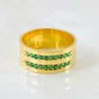 Anillo Carriles Túpido 10.7gr / T10 1/2 / Oro Amarillo 18K *