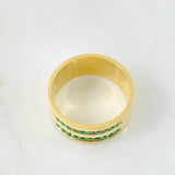 Anillo Carriles Túpido 10.7gr / T10 1/2 / Oro Amarillo 18K *