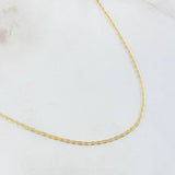 Cadena Plana 1.25gr / 40cm / Tres Oros +3 18K *