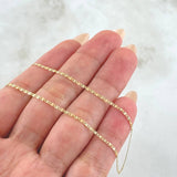 Cadena Plana 1.25gr / 40cm / Tres Oros +3 18K *