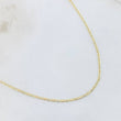 Cadena Plana 1.3gr / 40cm / Tres Oros +3 18K *