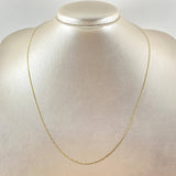 Cadena Plana 1.55gr / 50cm / Tres Oros +3 18K *