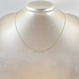 Cadena Plana 1.3gr / 40cm / Tres Oros +3 18K *