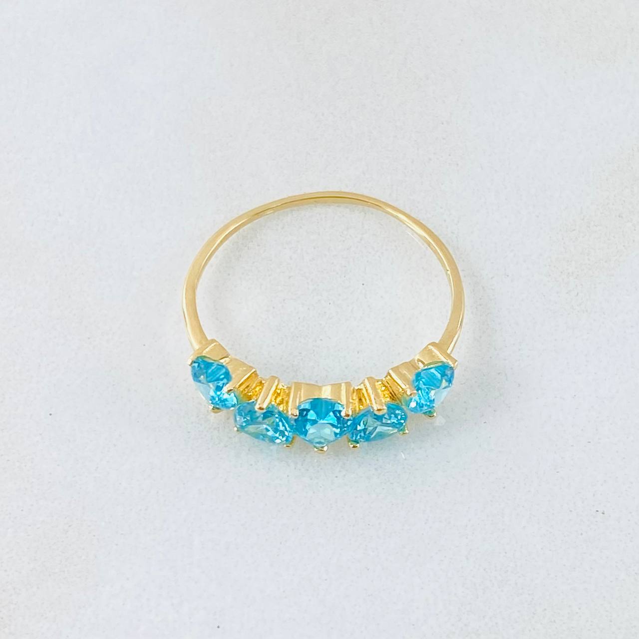Anillo Corazones Línea 1.5gr / T6 / Oro Amarillo 18K