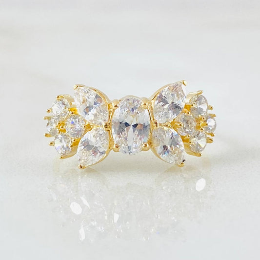 Anillo Hoja En Secuencia 2.6gr / T5 3/4 / Oro Amarillo 18K