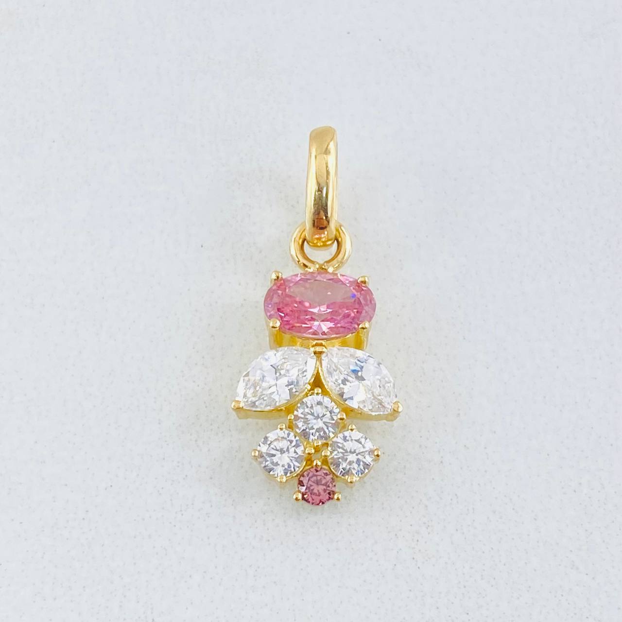 Dije Espiga Seguida 1.3gr / 2.2cm / Oro Amarillo 18K